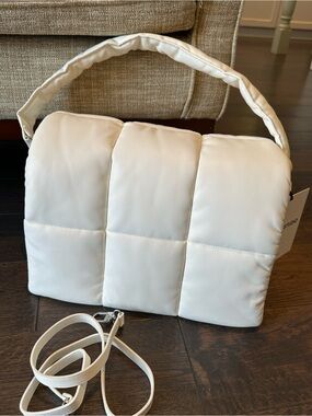 Stand Studio beautifle white Wanda faux leather bag NWT NEW